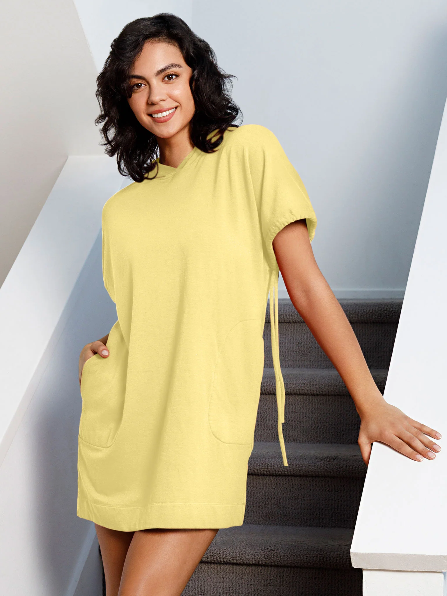 Fleece Hoodie Dress - Image 7