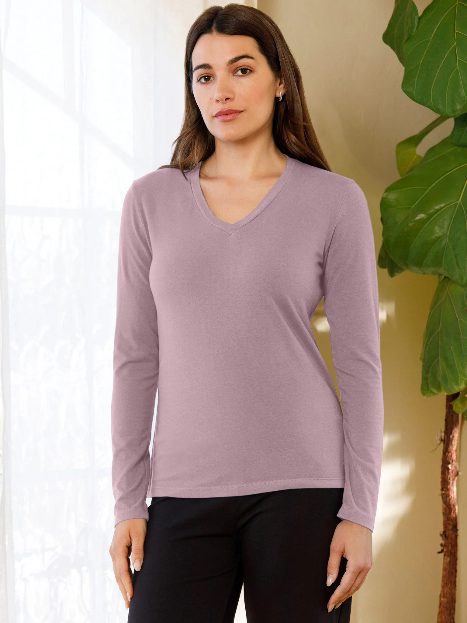 Long Sleeve V Neck - Image 9