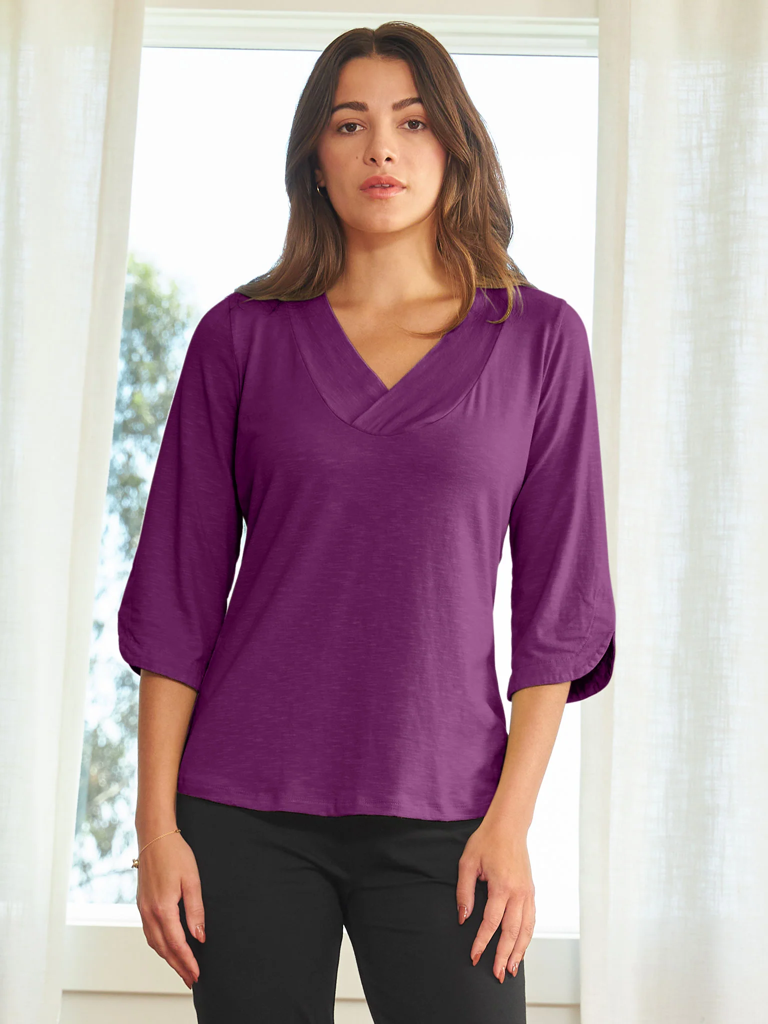 Scallop Sleeve Top - Image 9